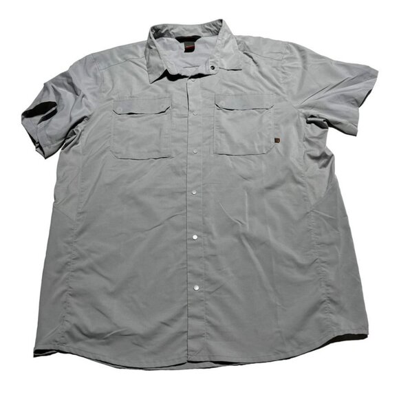 Mountain Hard Wear Gray Button Front Shirt Size XL - Picture 1 of 6